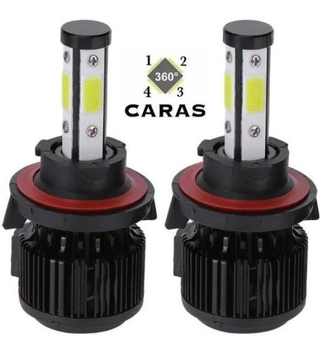 Bombillos Faros Luces Led H4 Caras Alto Poder 20.000 Lumen