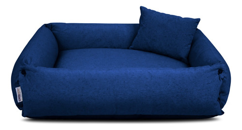 Caminha Pet 100% Sustentável Caminha Para Cachorro 65x50 Cor Azul Desenho Liso