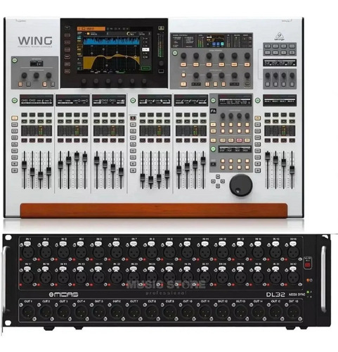 Mesa De Som Behringer Wing Digital + Stage Box Midas Dl32