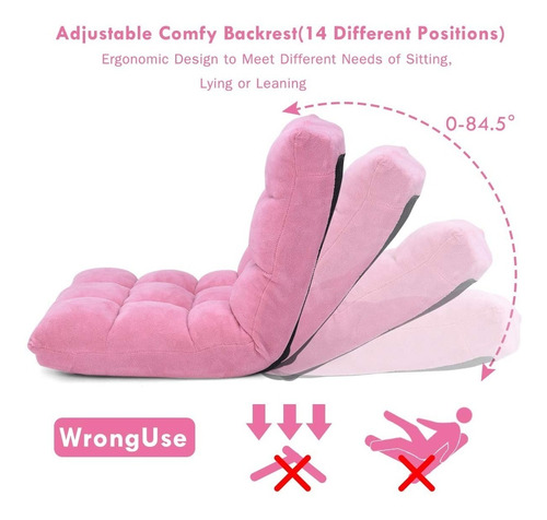 Futon Plegable Color Rosa Marca Giantex