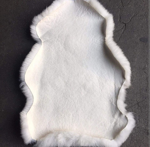 Imagen 2 de 3 de Cueros Alfombra Decorativos Pelegos Alfombra Blanco Curtidos