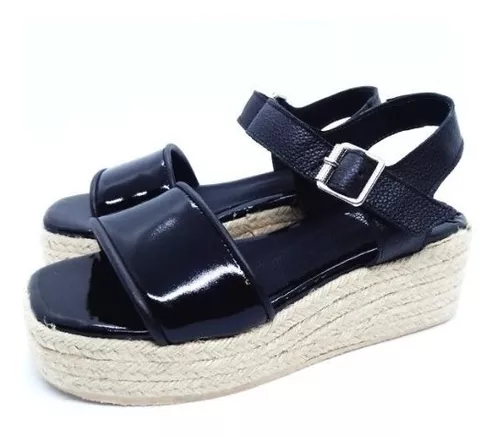 Sandalias Mujer Cuero Plataforma