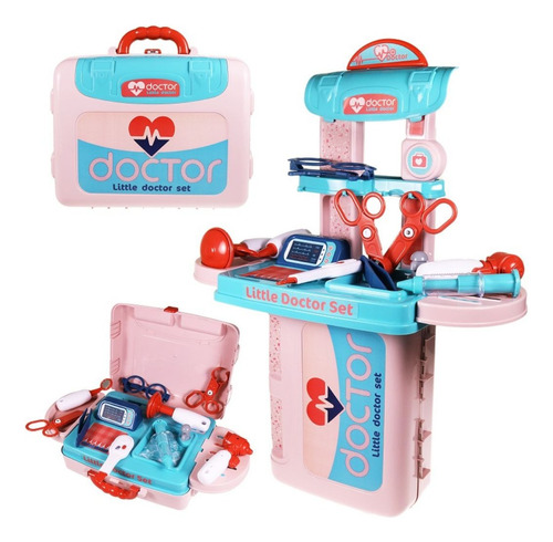 Set De Doctora 3 En 1 Juguete Para Niñas Con Accesorios