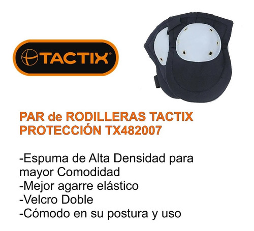 Imagen 2 de 5 de Par Rodilleras Tactix Protección Tx482007