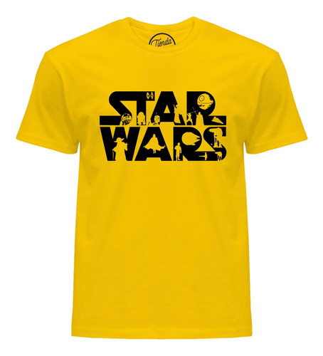 Playera Star Wars Logo Personajes Aesthetic T-shirt