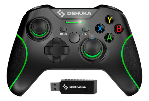 Joystick Inalambrico Dehuka Xbox One Series S X Y Pc Dehuka Color Negro