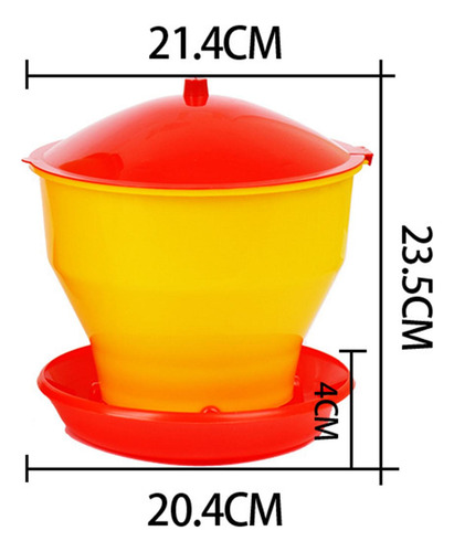 Comedero Automático Para Pollos, Dispensador Comedero 4kg