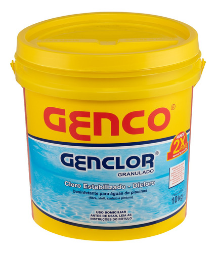 Genco Genclor Limpeza Produtos Piscina Balde 10kg