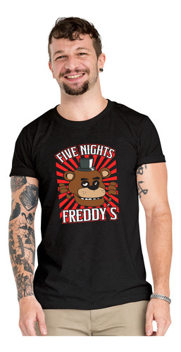 Polera Five Nights Freddy Fnat Poster Gamer Algodon Wiwi