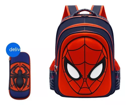 Mochila Escolar Infantil Spiderman Escuela Primaria