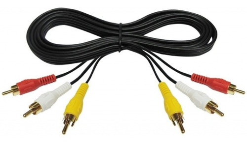 Cable Audio/video 3rca A 3rca 1.8 Metros Noganet