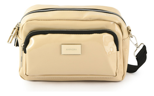 Cartera Bandolera Mediana Chantal Beige