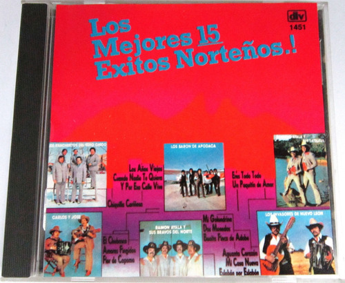 Varios Artistas - Los Mejores 15 Exitos Norteños Cd (Usado)