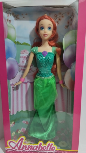 Muñecas Princesa Sirenita Sirena Ariel Rapunzel Cenicienta 