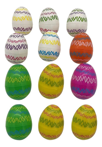 12 Uds. De Huevos De Pascua Rellenables Para Niños A Granel
