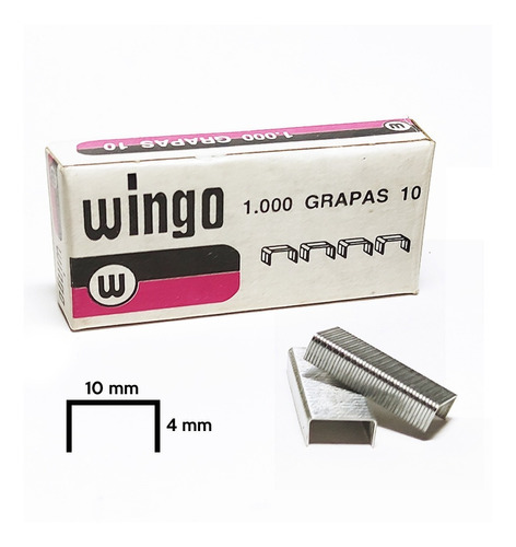 Grapas Wingo 10 Caja X 1000 Unidades