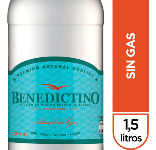Agua Benedictino Pet Sin Gas 1.5lt(4uni)super