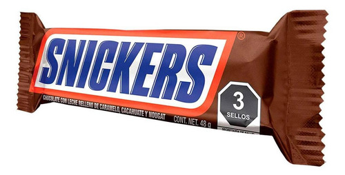 Chocolate Snickers 1 Pieza 48g
