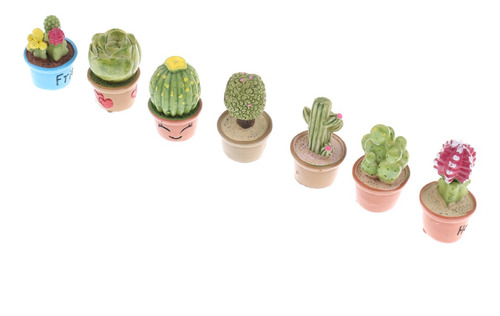 7x miniatura plantas carnosas planta para 1:12 muñecas Tube habitación jardín 