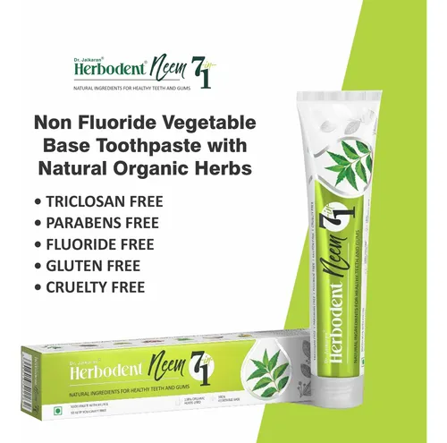 Pasta De Dientes Herbodent Neem 7 En 1, 190 Ml, Paquete De 6
