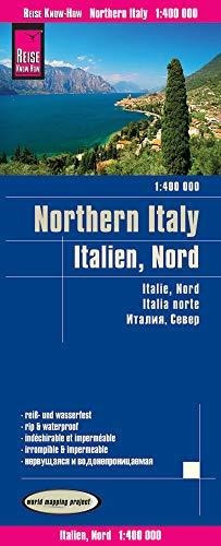 Italia Norte, Mapa Impermeable De Carreteras. Escala 1:400.0