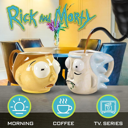 Juego De Tazas Rick And Morty Coleccionables (por Unidad)