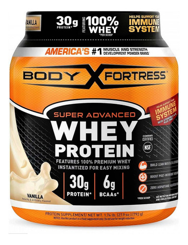 Proteina Body Fortress Whey Proteína En Polvo 792 Gr