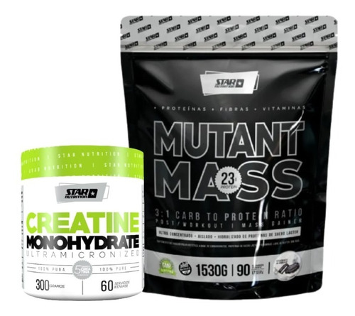 Mutant Mass Vainilla 1,5kg + Creatina Monohidrato Eeuu 300g