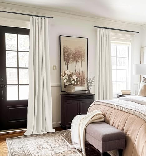 Cortinas Opacas 100% Blackout Para Dormitorio, Juego 2 Panel