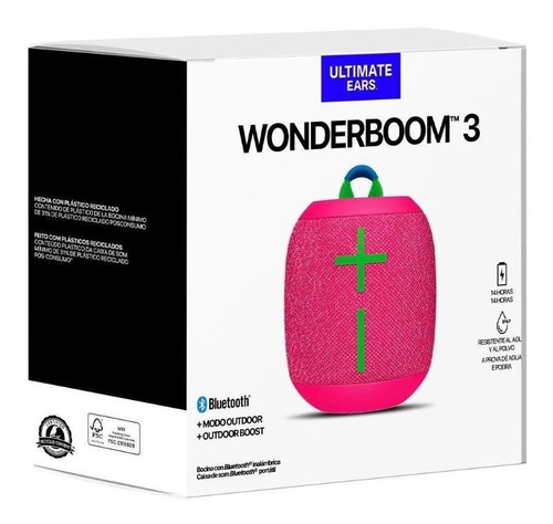 Parlante Ue Wonderboom 3 Bluetooth Ip67 Model