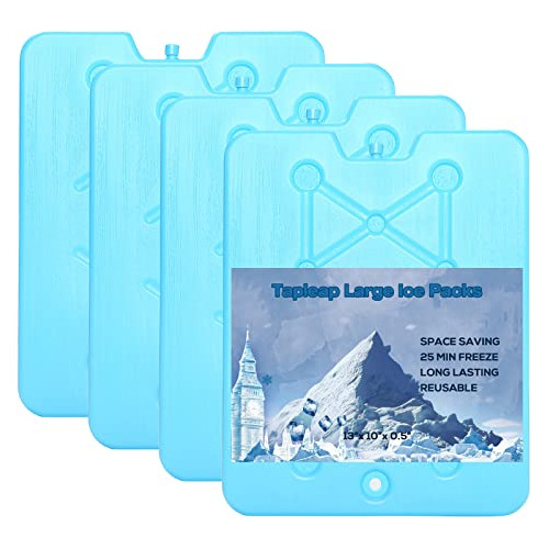 Tapleap Bolsas De Hielo Grandes Para Enfriadores, Paquetes D