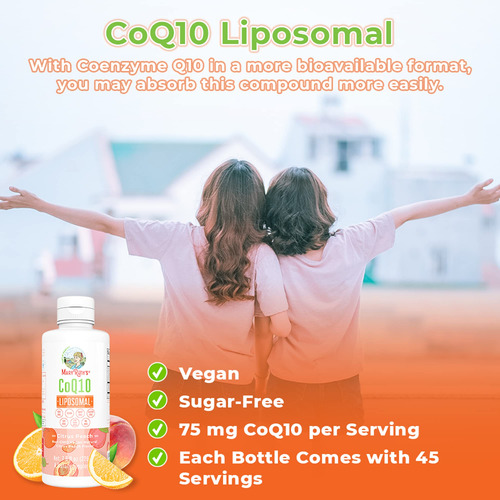 Vitamina Líquida Coq10 | Suplemento De Salud Cardíaca Coenzi