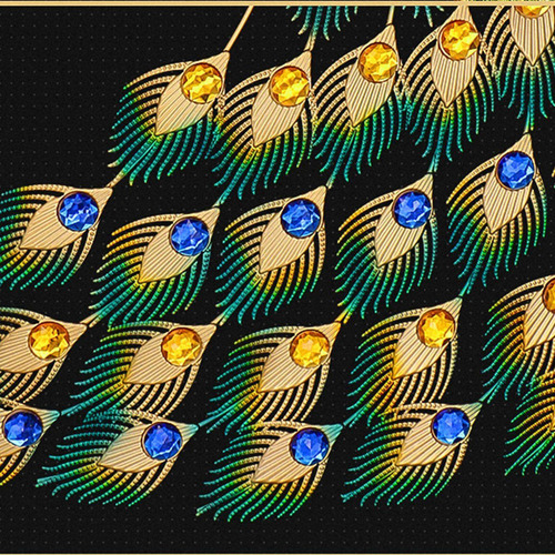 Reloj De Pared De Estilo Europeo Con Forma De Pavo Real, Rel