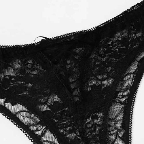 Calzoncillos Hd Para Mujer, Sexy, De Encaje Floral, Braguita