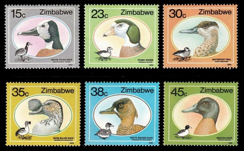 Fauna - Patos & Gansos Salvajes - Zimbabue - Serie Mint 