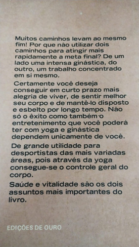 Livro - Yoga + Ginástica Hannelore Pilss Samek (Usado)