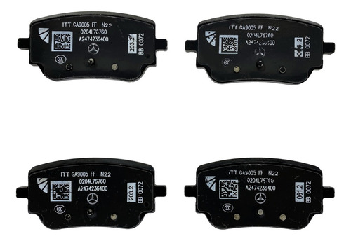 Balatas Traseras Originales Mercedes Benz A220 2021 2022
