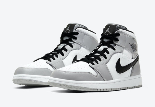 Championes De Basket Nike Air Jordan 1 Mid ( Light Smoke)