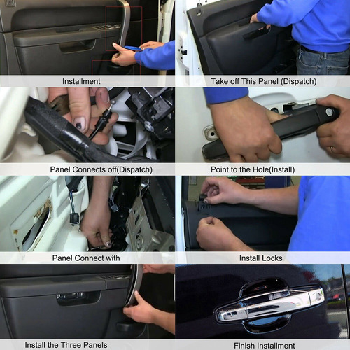 Manija De Puerta Exterior Delantera Trasera Para Chevy Silve