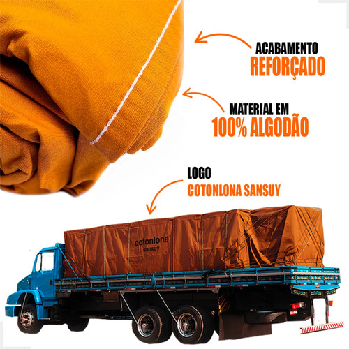 Lona Cotonlona Sansuy 7x13 Fio 8 Encerado Algodão 91mts