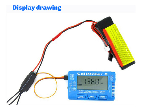 Medidor De Prueba De Voltaje De Capacidad De Batería Rc Cell