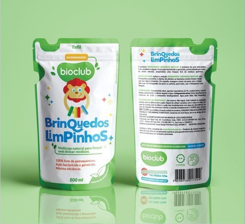 Imagem 3 de 6 de Refil Brinquedos Limpinho Baby Multi Limpeza Natural Bioclub