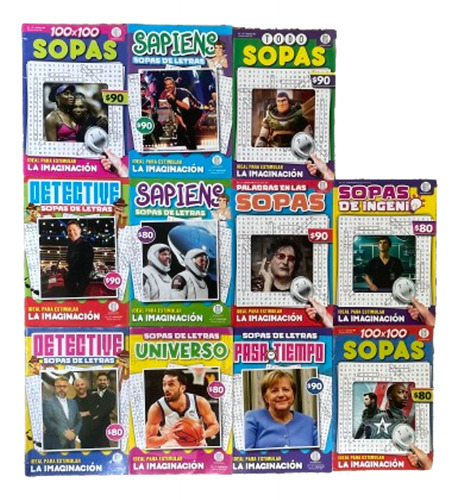 Lote De Revistas Sopas De Letras Pack Oferta