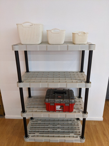 Estanteria Plastica Reforzada 4 Estantes Ventilados