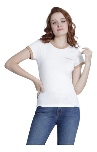 Playera Mujer Wrangler Estampada Slim Fit 421