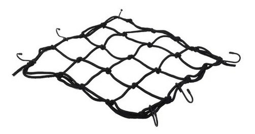 Imagen 2 de 4 de Pulpo Malla Amarre Moto Equipaje 30x30 Negro