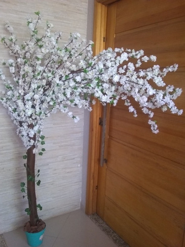 Planta, Árvore Artificial Pessegueiro Flor Branca 2mts. | Parcelamento sem  juros