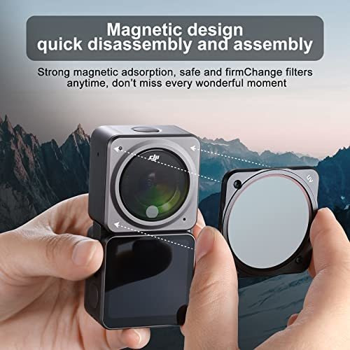 Filtro Magnetico Para Camara Dji Action 2 5 Cpl Uv Nd8