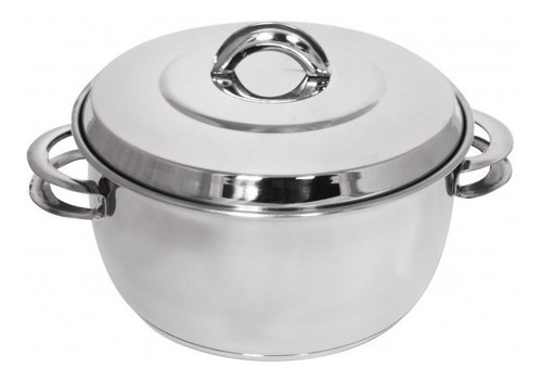 Cacerola Gamuza Master Ware Acero Inox. Triple Fondo 16 Cm