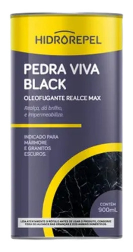 Pedra Viva Black Hidrorepel Oleofugante Realce Max 900ml